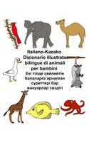 Italiano-Kazako Dizionario illustrato bilingue di animali per bambini