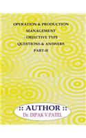 Operation and production Management- Objective type questions and Answers Part-II