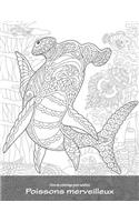 Livre de coloriage pour adultes Poissons merveilleux 1