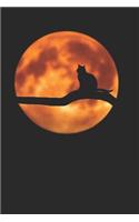 Black Cat and Moon Journal with Prompts for Kids