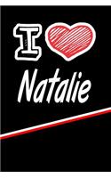 I Love Natalie: Blood Sugar Diet Diary Journal Log Featuring 120 Pages 6x9