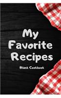 My Favorite Recipes Blank Cookbook