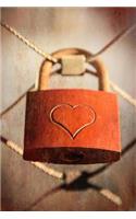 Heart Lock - Blank Notebook: 101 Pages, 6 x 9 Journal, Soft Cover