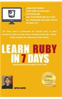 Learn Ruby In 7 Days