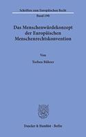 Das Menschenwurdekonzept Der Europaischen Menschenrechtskonvention