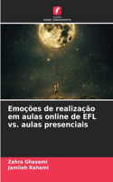 Emoções de realização em aulas online de EFL vs. aulas presenciais