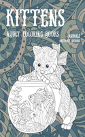 Adult Coloring Books Abstract Designs - Animals - Kittens