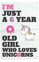 I'm Just A 6-Year-Old Girl Who Loves Unicorns