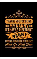 Funny Nanny Theme Notebook
