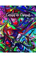 Carnet de Croquis: Pages vierges de carnet de croquis pour le dessin, la peinture, l'écriture, le croquis ou le griffonnage pour les artistes, les enseignants, les adu