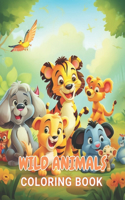 Wild Animals Coloring Book for Kids