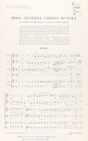 Missa Aeterna Christi Munera: Vocal Score(Church Music Society Publications)