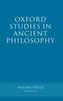 Oxford Studies in Ancient Philosophy Volume