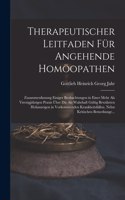 Therapeutischer Leitfaden Für Angehende Homöopathen