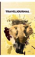 Travel Journal: Safari Elephant Notebook - for Men & Women, Perfect for Writing, Gifts, Travelers, 120 blank pages.