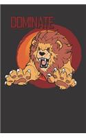 Lion Wildlife Notebook Journal