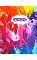 Sketchbook: Inspirational Large Fancy Journal Sketch Book for Sketching, Doodling and Drawing, Workbook for Girls, Boys and Adults