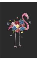 Flamingo With Flowers