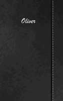 Oliver: Weekly Meal Planner Simulated Black Leather Track And Plan Your Meals 52 Week Food Planner / Diary / Log / Journal / Calendar Meal Prep And Planning