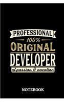 Professional Original Developer Notebook of Passion and Vocation