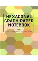 Hexagonal Graph Paper Notebook, 110 pages 8.5 x 11 inches, 21.59 x 27.94 cm
