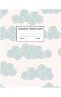 Handwriting Practice Sheets: Cute Blank Lined Paper Notebook for Writing Exercise and Cursive Worksheets - Perfect Workbook for Preschool, Kindergarten, 1st, 2nd, 3rd and 4th Gr