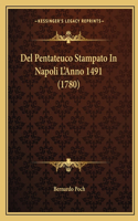 Del Pentateuco Stampato In Napoli L'Anno 1491 (1780)
