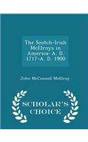 The Scotch-Irish McElroys in America