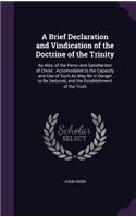 A Brief Declaration and Vindication of the Doctrine of the Trinity: As Also, of the Persn and Satisfaction of Christ: Accomodated to the Capacity and Use of Such As May Be in Danger to Be Seduced, and the Establishme(English)