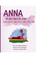 Anna et ses tapis de yoga aux couleurs de l'Arc en ciel