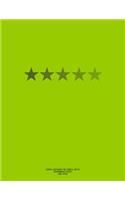 Cornell Notebook for Cornell Notes, 250 Numbered Pages, Lime Cover: For Taking Cornell Notes, Personal Index, 8.5x11, Star Series, Pro Genius Edition