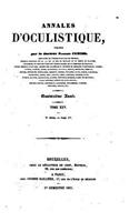 Annales d'oculistique - Tome XXV
