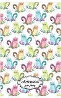 Notebook Journal Dot-grid, Graph, Lined, Blank, No Lined - Cute Mini Pet Pattern: Small Pocket Notebook / Journal / Diary