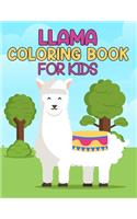 LLama Coloring Book For Kids