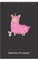 Lama Unicorn Monthly Planner