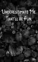 Underestimate Me. That'll be Fun.: Lined Notebook/Journal