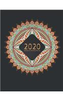 2020 Planner Weekly and Monthly: Jan 1, 2020 to Dec 31, 2020: Weekly & Monthly Planner + Calendar Views - Inspirational Quotes and Mandala Cover (2020 Creative Planners Press)