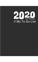 Year Planner 2020 - My To Do List
