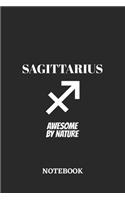 Sagittarius Awesome by Nature Notebook: 6x9 inches - 110 blank numbered pages - Greatest Zodiac Sign Journal - Gift, Present Idea