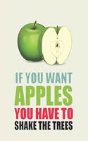 If you want apples you have to shake the trees