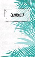 Cambodia: Dotted Travel Diary Notebook or Journey Dotted Grid Journal - Holiday Trip Pocketbook for Men and Women with Dots