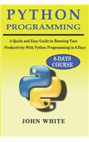 Python Programming: A Quick and Easy Guide to Boosting Your Productivity with Python Programming in 6 Days
