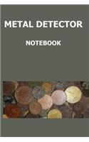 Metal detector notebook: Notebook for saving details of items found during metal detecting