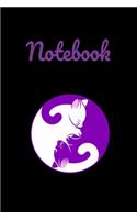 Notebook: Beautiful, Fun, College Ruled Lined Interior, Blank White Journal Notebook Diary: 6 X 9' 130 Pages