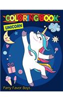 Unicorn Coloring Book Party Favor Boys