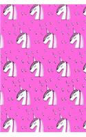Journal Notebook Sketchy Unicorns Pattern 3: 110 Page Plain Blank Journal For Drawing, Writing, Doodling In Portable 6 x 9 Size.(43 Wordworthy Series Unlined)