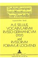 Vocabularium Russo-Germanicum und Russorum Formulae Loquendi 1707