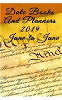 Date Books And Planners 2019 June to June