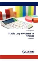 Stable Levy Processes in Finance
