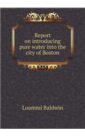 Report on introducing pure water into the city of Boston